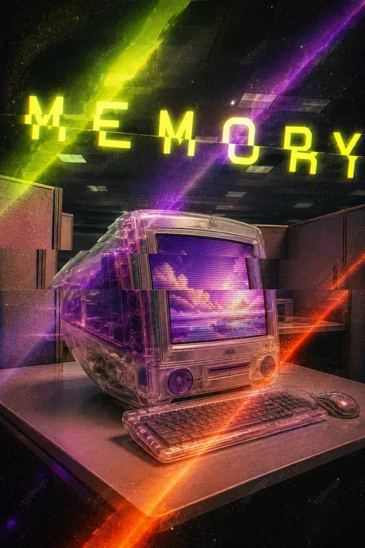 Prismatic Glitch Poster Art