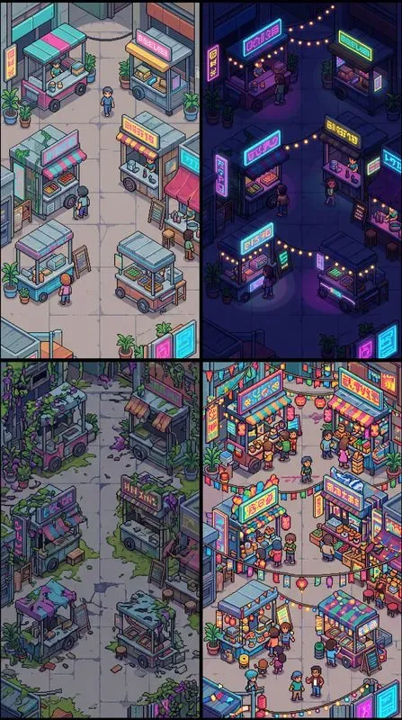 Mobile Game Map Vertical Layouts