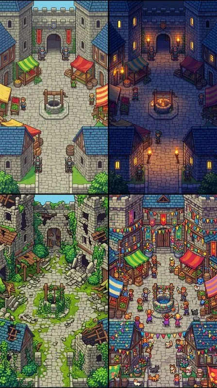 Mobile Game Map Vertical Layouts