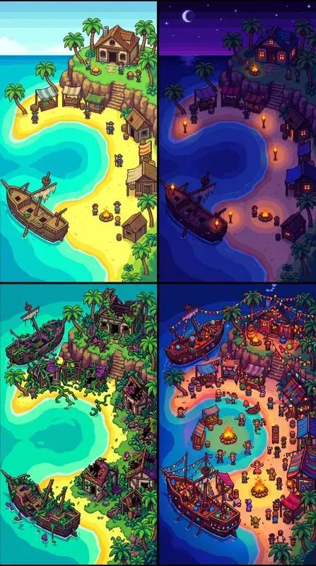 Mobile Game Map Vertical Layouts