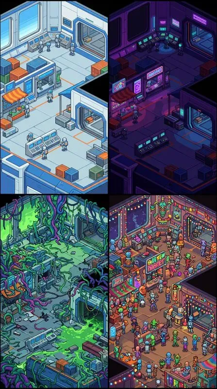 Mobile Game Map Vertical Layouts
