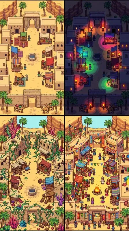 Mobile Game Map Vertical Layouts