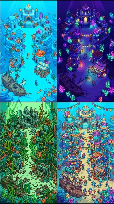 Mobile Game Map Vertical Layouts