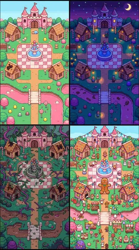 Mobile Game Map Vertical Layouts