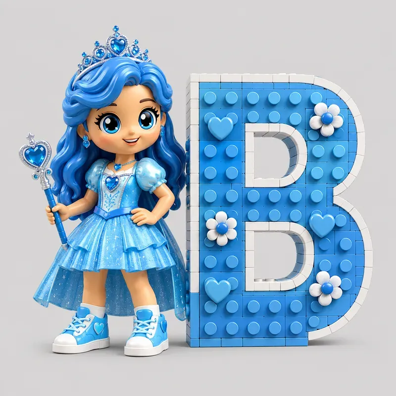 Cute Lego Alphabet Girl Kits
