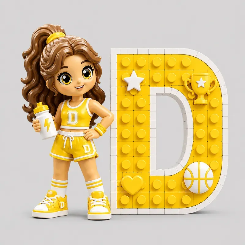 Cute Lego Alphabet Girl Kits