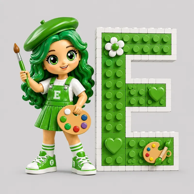 Cute Lego Alphabet Girl Kits
