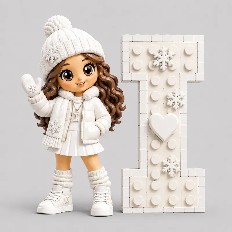 Cute Lego Alphabet Girl Kits
