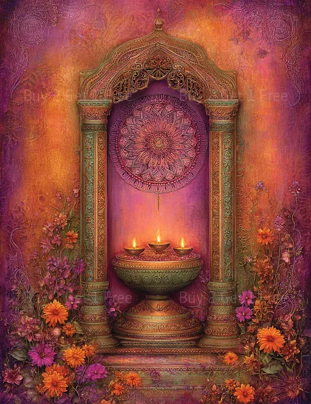 Hindu Goddess Blessing Junk Journals