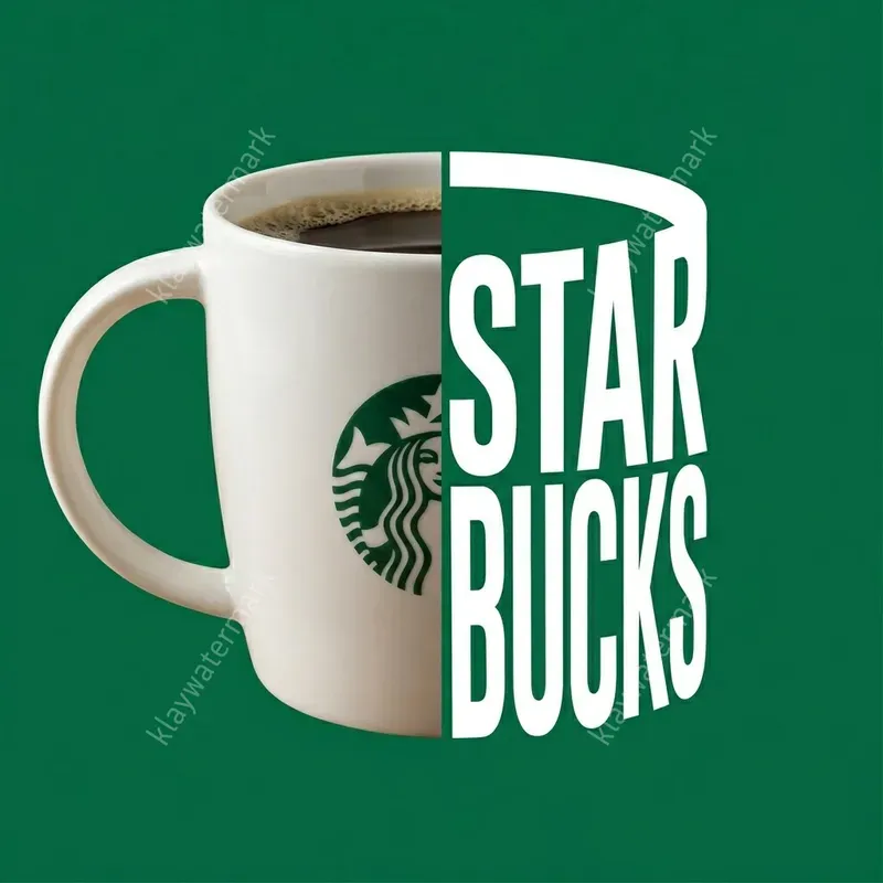 Seamless Split Photo Flat Typography