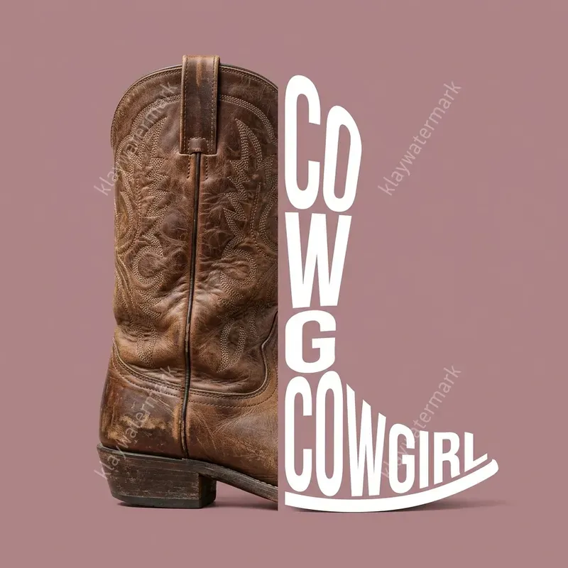 Seamless Split Photo Flat Typography