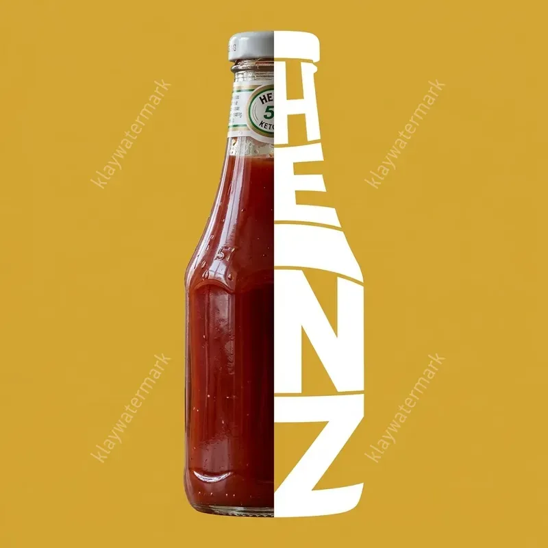 Seamless Split Photo Flat Typography