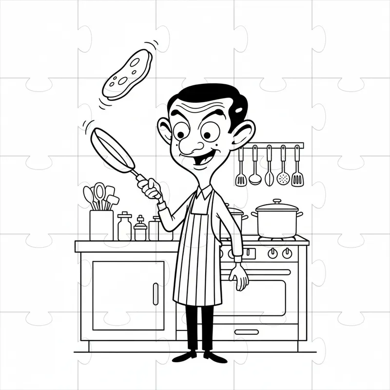 Mr Bean Funny Coloring Pages
