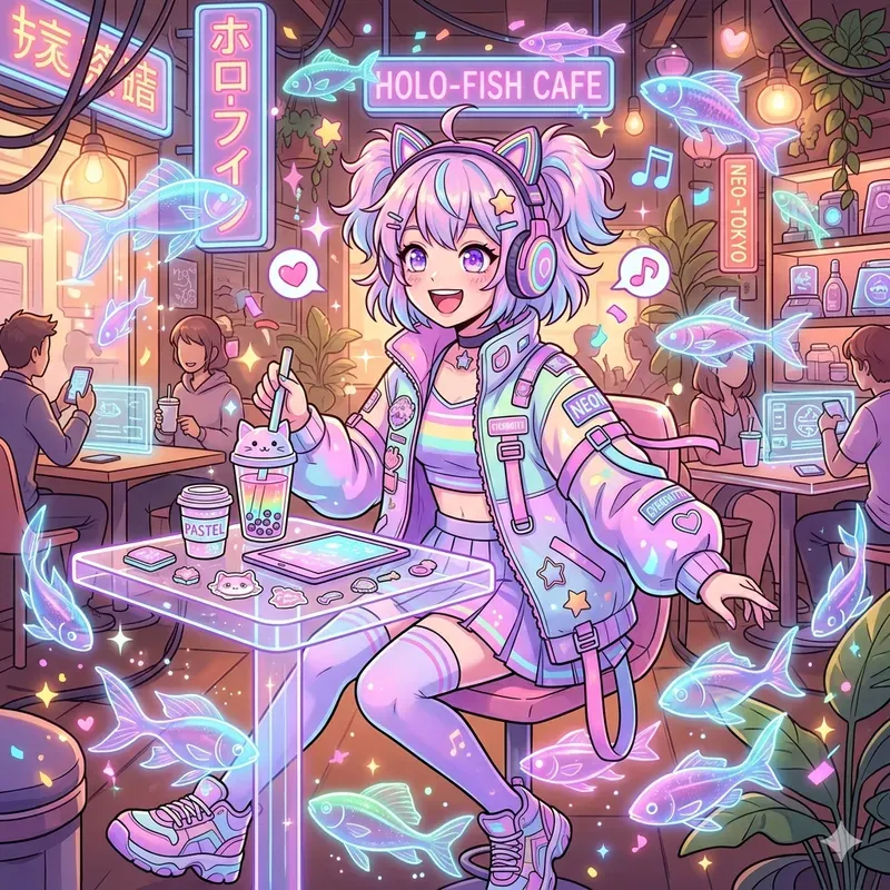 Aesthetic Sparkle Anime Pop