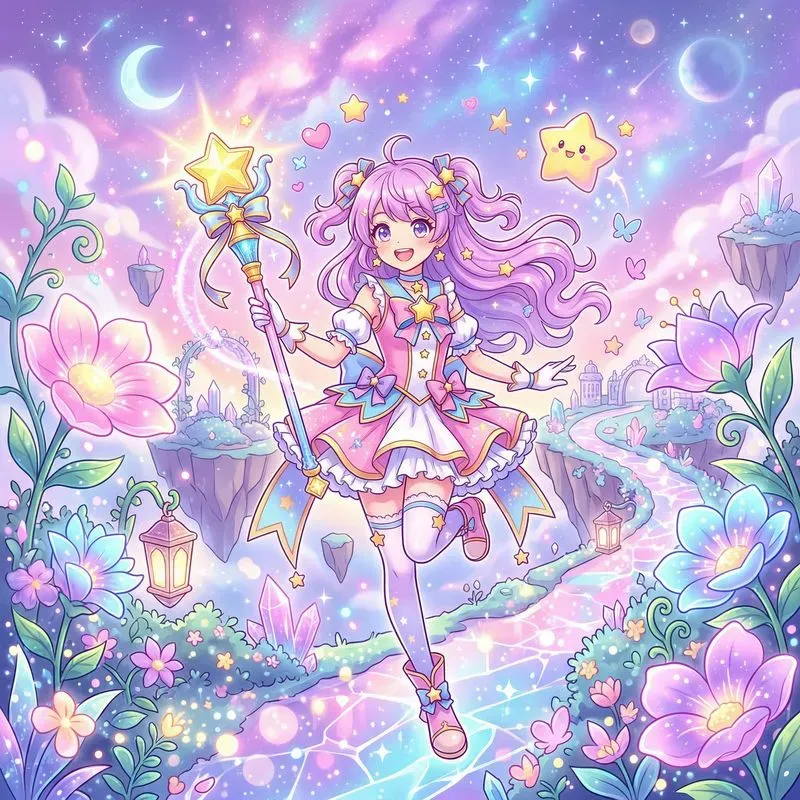 Aesthetic Sparkle Anime Pop