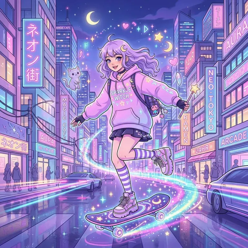 Aesthetic Sparkle Anime Pop
