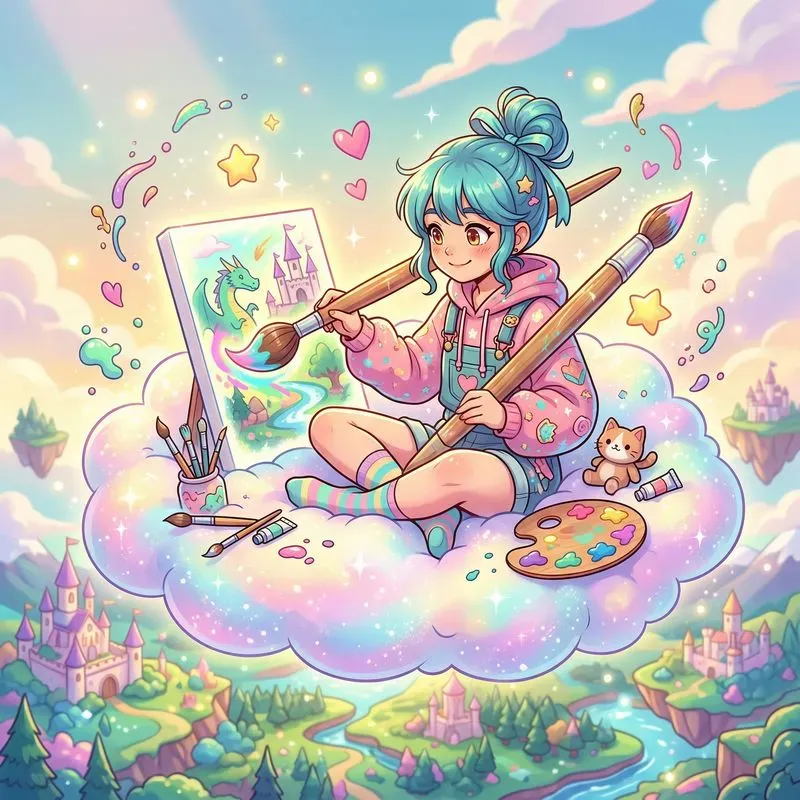 Aesthetic Sparkle Anime Pop