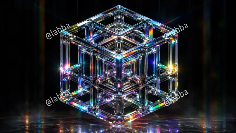 3D Liquid Glass Tech Art