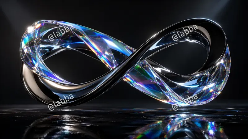 3D Liquid Glass Tech Art
