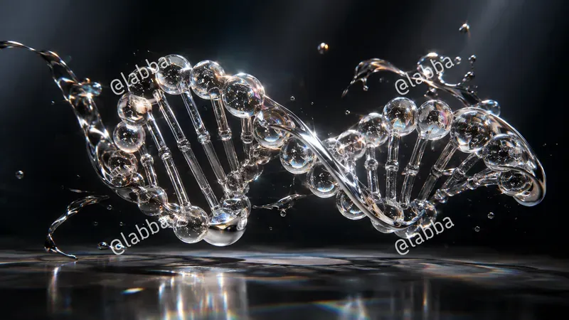 3D Liquid Glass Tech Art