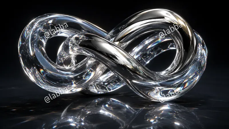3D Liquid Glass Tech Art