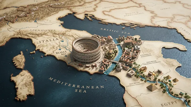 Georise 3D Cinematic Map City Dioramas
