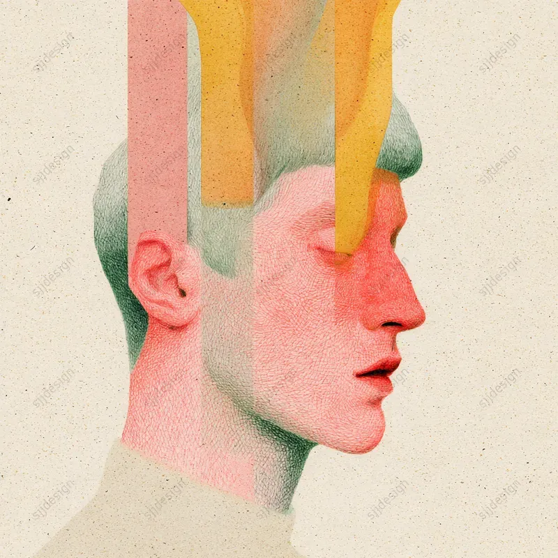 Pastel Surreal Collage Art