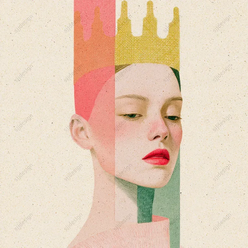 Pastel Surreal Collage Art