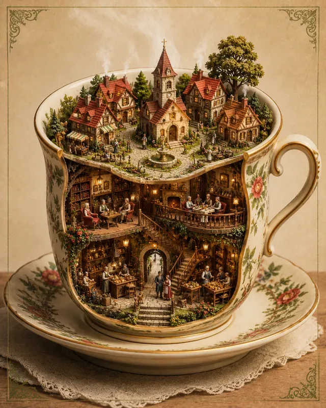 Miniature Worlds Inside Objects