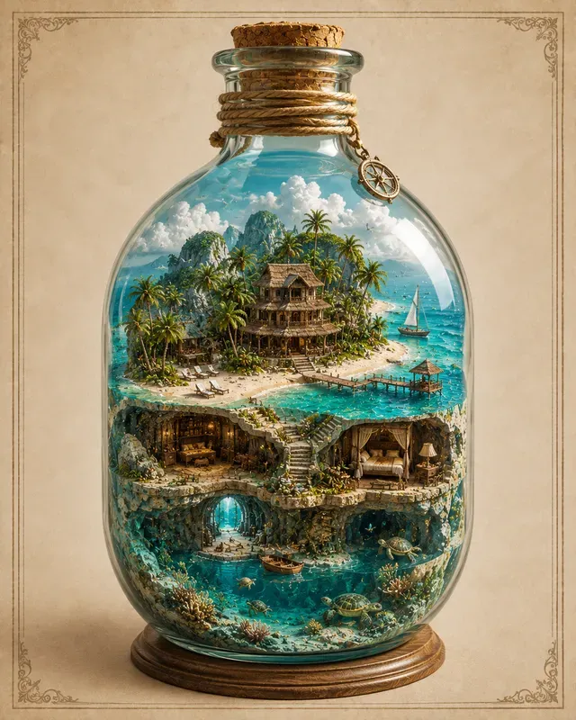 Miniature Worlds Inside Objects