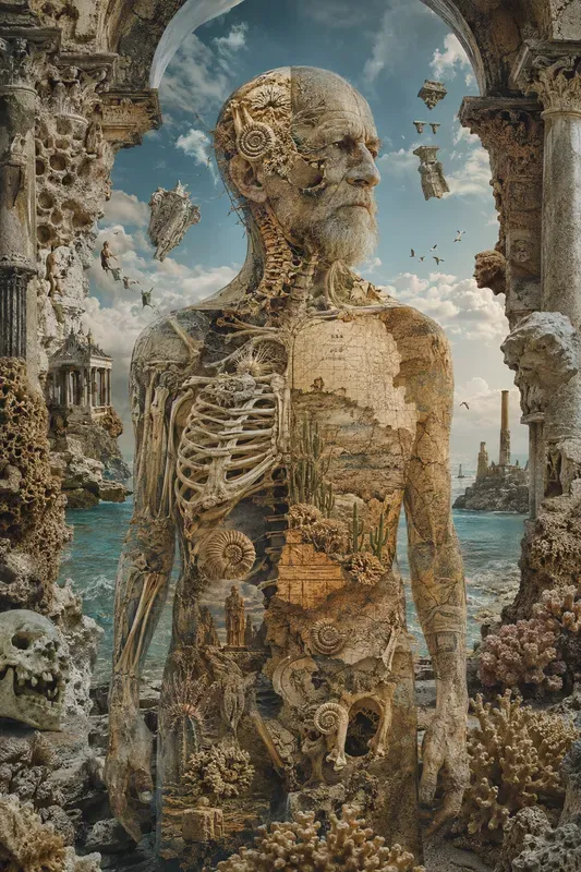 Surreal Anatomical Portal Collages