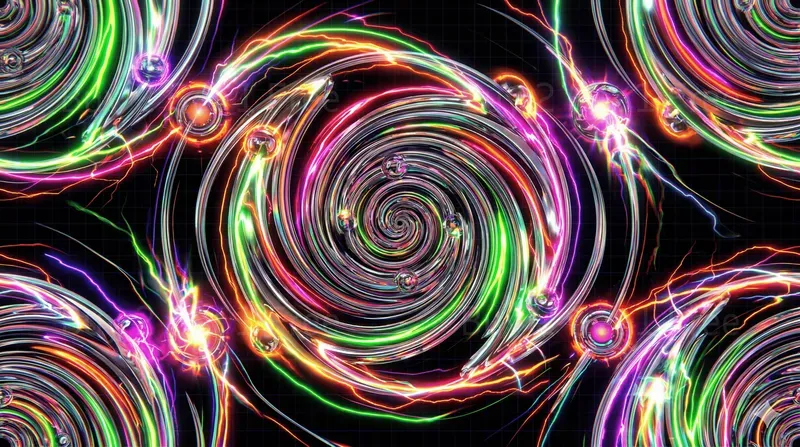 Neon Vortex Pro Seamless Patterns