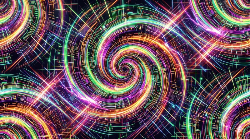 Neon Vortex Pro Seamless Patterns