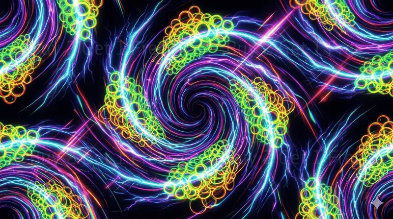 Neon Vortex Pro Seamless Patterns