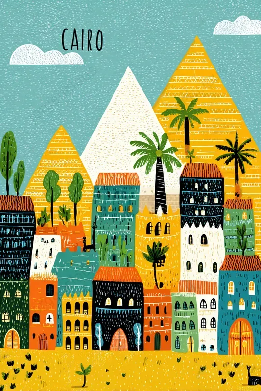 Illustrated City Travel Posters