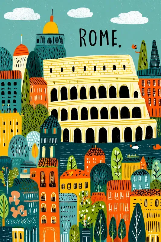 Illustrated City Travel Posters