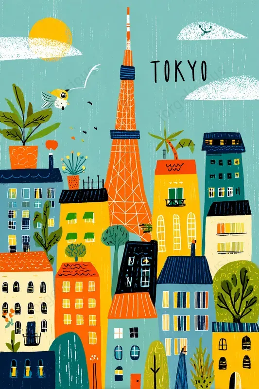 Illustrated City Travel Posters