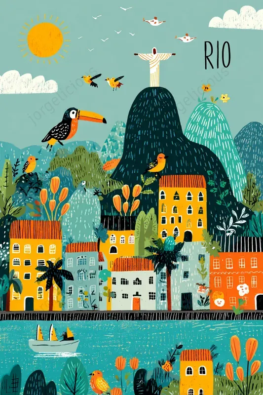 Illustrated City Travel Posters