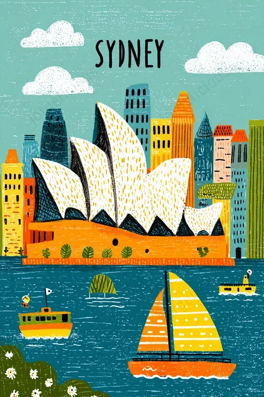 Illustrated City Travel Posters