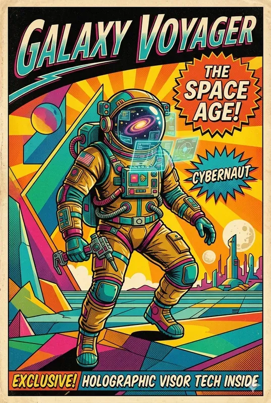 Retro Pop Art Magazine Cover Posters
