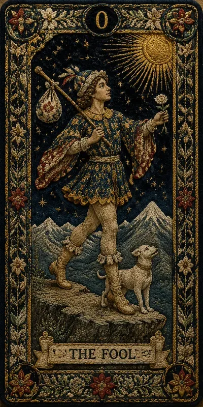 Tactile Fabric Major Arcana Tarot Cards