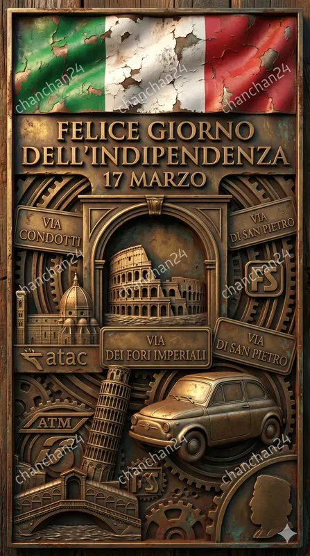 Auto Global National Day 3D Reliefs