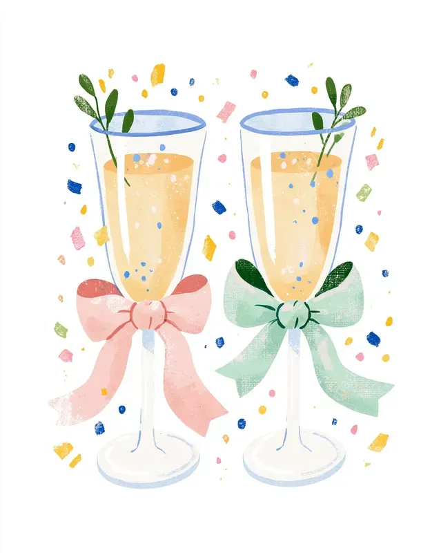 Warm Neutral Wedding Summer Clipart