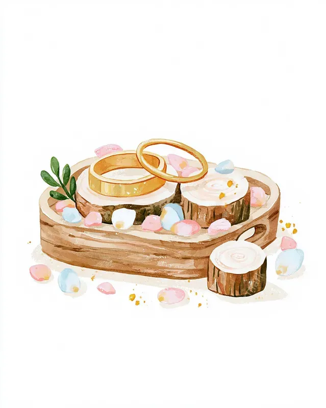 Warm Neutral Wedding Summer Clipart