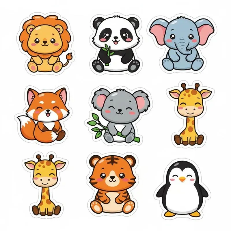 Cute Kawaii Sticker Collection Sets