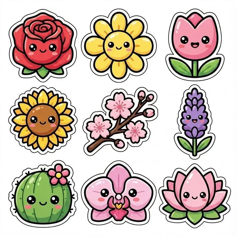 Cute Kawaii Sticker Collection Sets