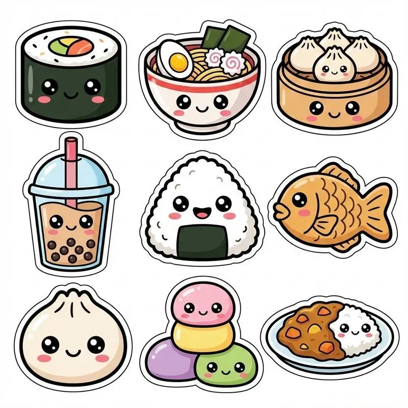 Cute Kawaii Sticker Collection Sets