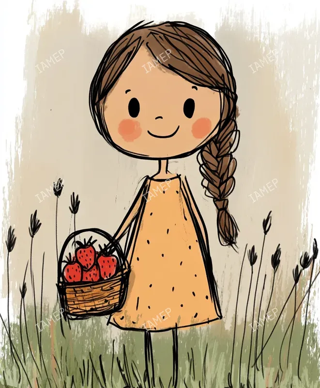 Whimsical Watercolor Child Portraits