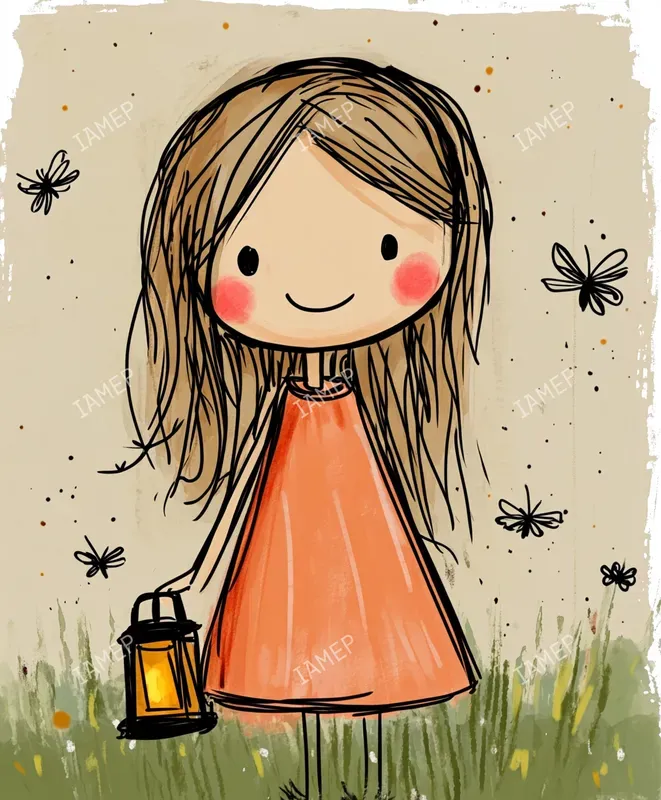 Whimsical Watercolor Child Portraits