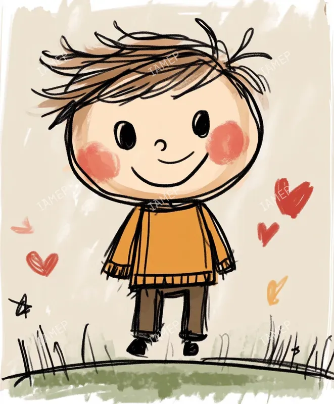 Whimsical Watercolor Child Portraits